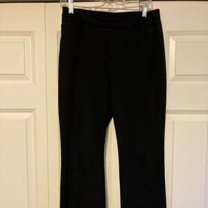 Nordstrom Caslon Black Pants Barely Bootcut Size 6 Petite Stretchy Y2K